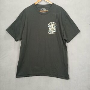 After Midnight T Shirt‎ Mens XL Black Drinking Like A Fish Skeleton Beer Graphic